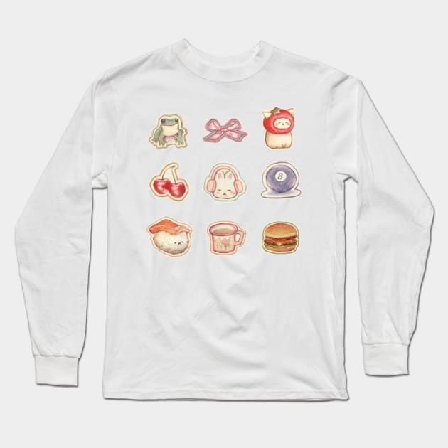 All the Cuties Long Sleeve T-Shirt by Katfish Draws